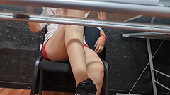 CAMARA ESPIA A universitaria argentina Nataly vino al trabajo sin bragas Thumb