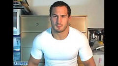 Sylvain Potard, str8 sport male let us to play with his huge dick. Thumb