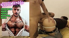 Hairy and cute bottom bear Fucked Raw By Hunk spanish - HE'_S REALLY A DEEP THROAT! - Hairy stud Thumb