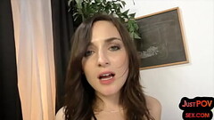 POV amateur babe with sweet tattoo pussyfucked after BJ Thumb