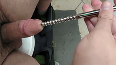 Testing out my new ribbed sounding rod Thumb