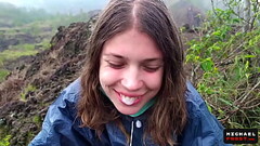 The Riskiest Public Blowjob In The World On Top Of An Active Bali Volcano - POV Thumb