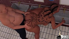 BBC has big booty white girl suck his dick and BWC fucks sexy lesbian Thumb