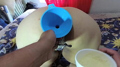 I love drinking smoothies from my anal slut'_s ass hole Thumb