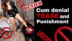 Tease and Denial Cum Femdom FLR Domme Sub Training Zero Miss Raven Male Humiliation Chastity Spankin Thumb