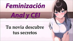 JOI con feminizaci&oacute_n, anal y CEI. Tu novia te pilla con su ropa. Thumb