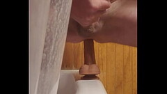 Riding my 10&quot_ dildo Thumb