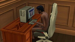 Indian Stepson masturbating in front of computer | StepMom catches him and fuck with her stepson Thumb