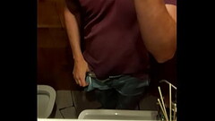 I get nude in cafe toilet Thumb