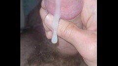 UNDER THE COVERS/IN THE OPEN: Stroking my hard cock and slow motion cum Thumb