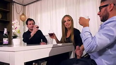 Sneaky Handjob To Her Husband'_s Boss Under The Table - Full Movie On FreeTaboo.Net Thumb