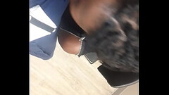 Sucking dick again while her men at work waiting on her to pick him up. The sounds she makes giving  Thumb