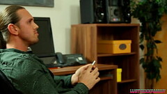 Horny blonde bitch and her step brother fucking in the office Thumb