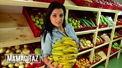 CARNEDELMERCADO - (Joa Cienfuegos, Charles Gomez) - Chubby Brunette With Big Tits Rides A Big Latino Thumb