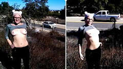 Cute Teen Loves Showing Tits To Strangers Thumb