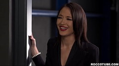 Babe secretary Kris The Foxx likes wild and rough hardcore anal fucking with her boss, licking her p Thumb