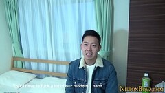 Japanese teen tugging his cock Thumb