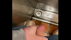 Playing with myself in a public toilet big cumshot Thumb