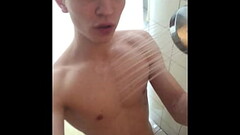 (Risky) Hot Stud Masturbate in Shower at the Gym /BIG DICK (23cm)/Huge Load Thumb