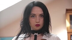 Boss Nick Punished new Dirty Secretary Darsi Devil! Nick'_s anal casting (0,001% pussy, rimming, Thumb
