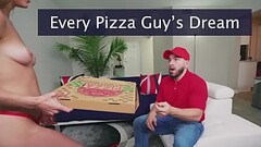 BANGBROS - Peter Green Delivers Pizza With Extra Sausage To Blonde Teen Macy Meadows Thumb