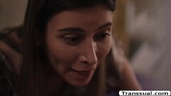 Teen babe fucked by her shemale stepmom Thumb