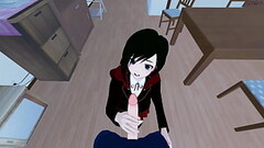 POV fucking Ruby Rose before giving her a doggystyle creampie. RWBY Hentai. Thumb
