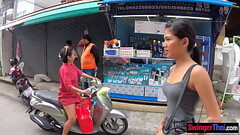 Petite amateur Asian teen with her boyfriend out for lunch Thumb