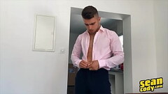 Euro Stud (Thony) Grey Delivers A Big Load After Lots Of Edging And Covers His Abs With Cum - Sean C Thumb