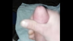 Stroking my hard cock.. Thumb