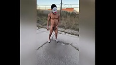Married Twink Pissing Naked Outside Thumb