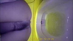 Asian teen pee in toilet Thumb