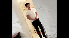Asian boy cum in toilet Thumb