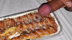 What a great time today fucking my big Bear Claw pastry before I frosted it with my cock cream and a Thumb