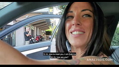Italian Sluts, Sabrina Ice drinks pee and gets fucked in the ass with exhibitionism, outdoor and swa Thumb