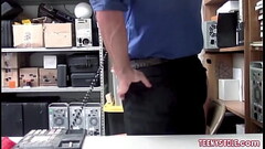 Redhead teen suspect punish fucked by dirty cop on CCTV Thumb