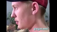 Twink gets a big dong in face hole Thumb