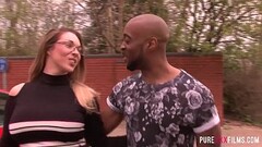 BBC fucks white slut in toilet in a pub Thumb