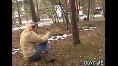 Heavenly Natalie with large natural tits enjoying meat bazooka Thumb
