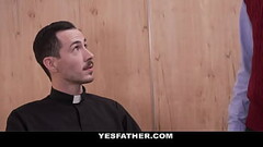 Pervert priest fucks boy from catholic academy raw on his desk and uncouth boy moans orgasmically Thumb