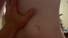 Sexy white blonde sucking dick and fucking Thumb