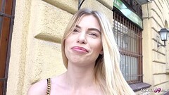 GERMAN SCOUT - ERSTER ANAL FICK F&Uuml_R SCHLANKE STUDENTIN MELINA BEI ECHTEN STRASSEN CASTING Thumb