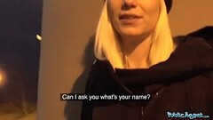 Public Agent Hot blonde fucks him for his cash offer Thumb