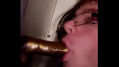 Sucking on my new dildo Thumb