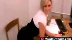 German Secretary gets facial Thumb