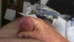 Me shooting cum Thumb