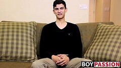 Twink is impossible to stop from jerking off after interview Thumb