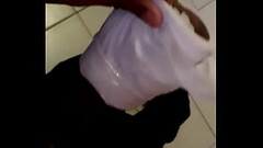 Black guy fucks toilet paper roll Thumb