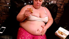 Massive fast food belly stuffing! Thumb