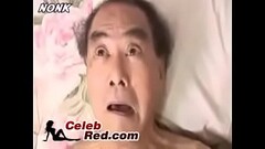 Japanese busty nurse fuck grandpa (Who is she?) Thumb